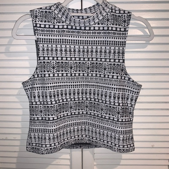 Bundle of 2 Blouses black and white Express and H&M Large - Picture 3 of 8